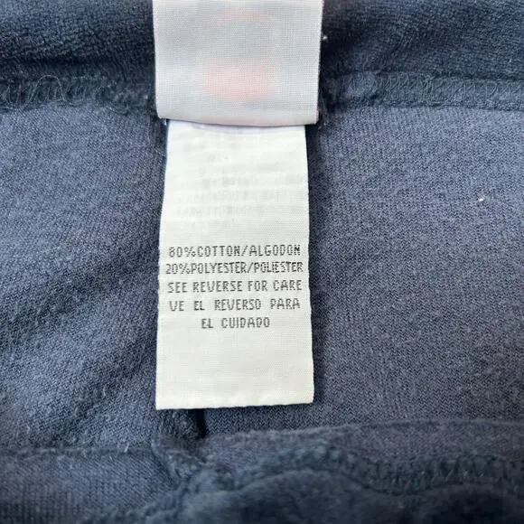 Vintage Y2K NFL For Her Lounge Pants Patriots Logo Velour Navy Blue Size Large - Picture 5 of 6